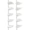 12 Packs: 24 ct. (288 total) Clear Aurora Borealis Glass Leaf Beads, 18mm by Bead Landing™